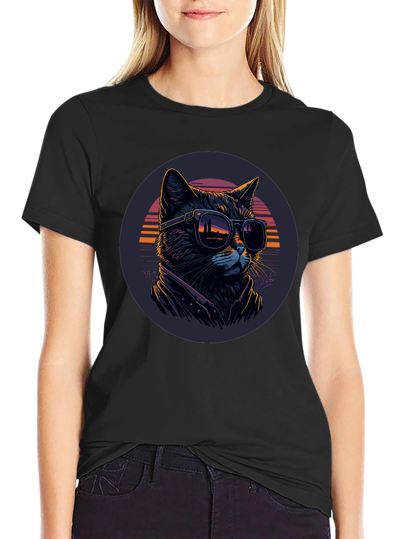 Cool Cat T-Shirt - Retro Style