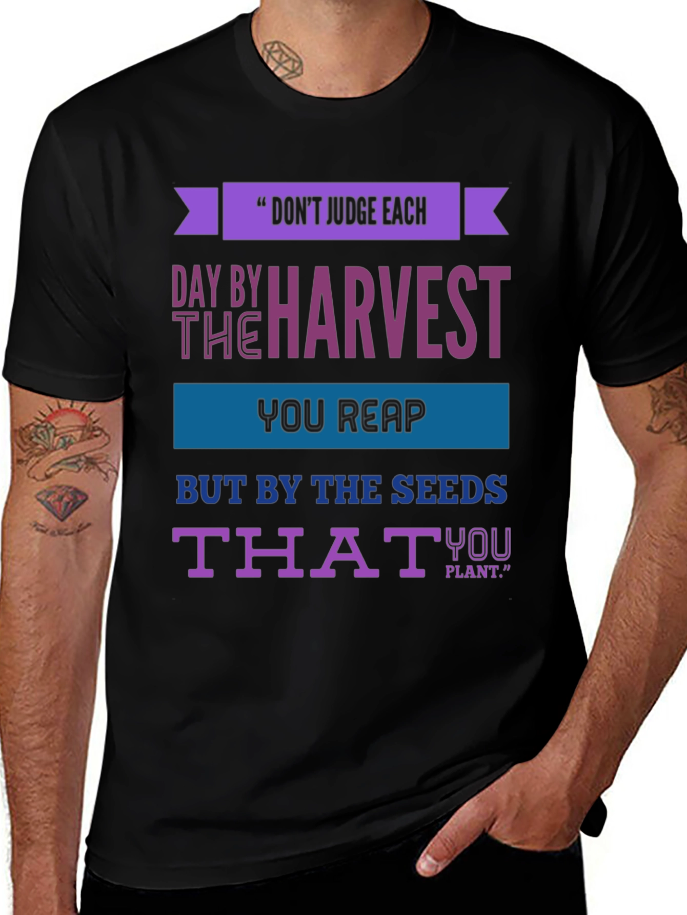 Inspirational Harvest Seeds Graphic T-Shirt