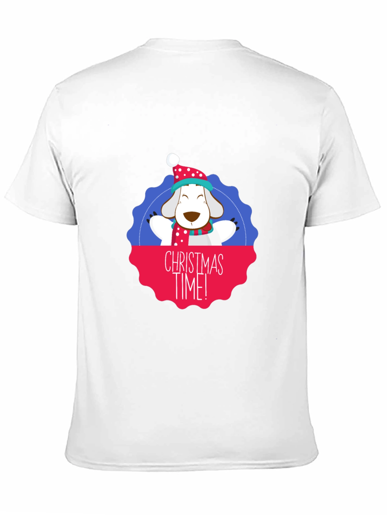 Christmas Time Dog Graphic T-Shirt