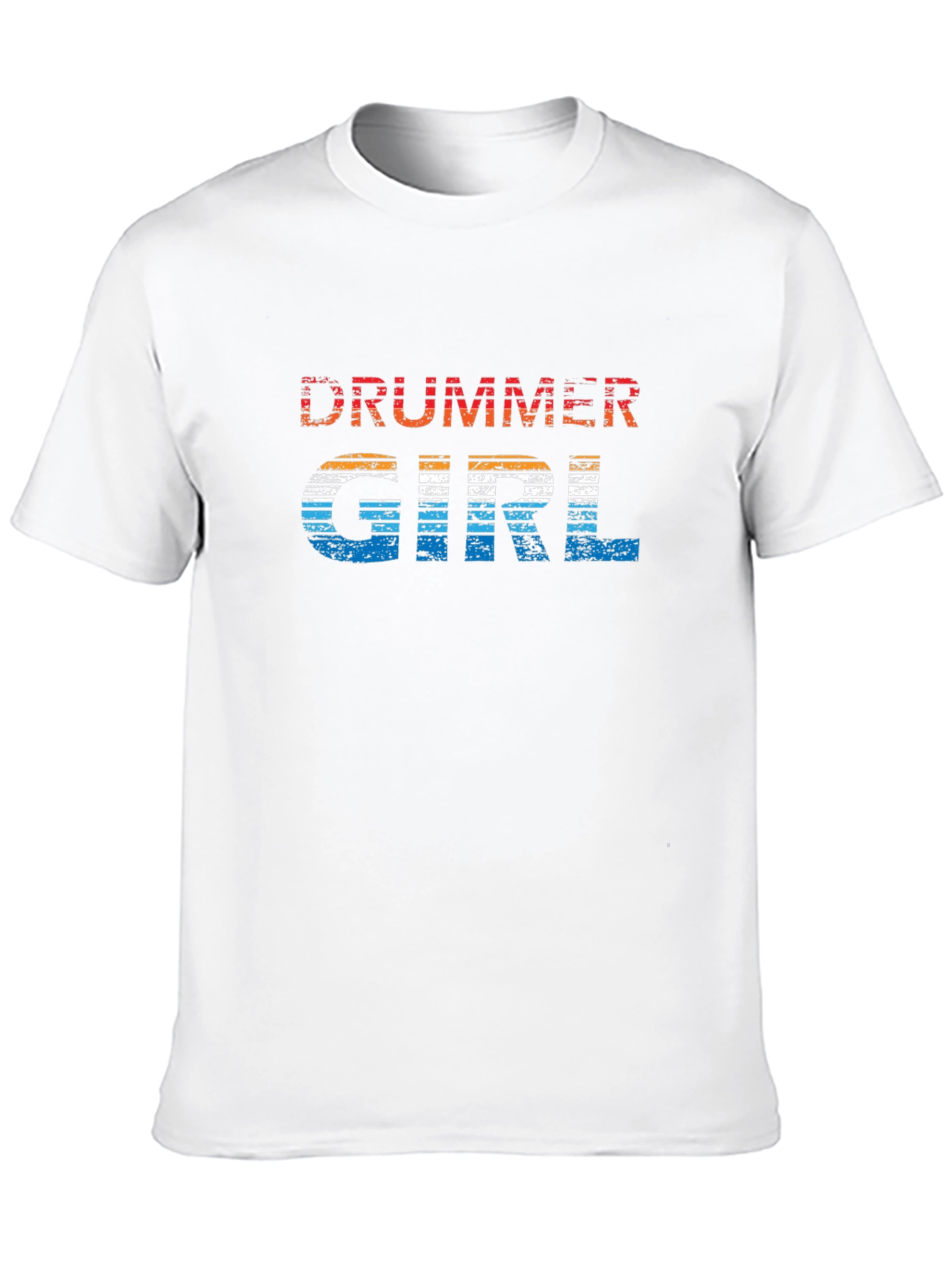 Drummer Girl Retro Graphic Tee