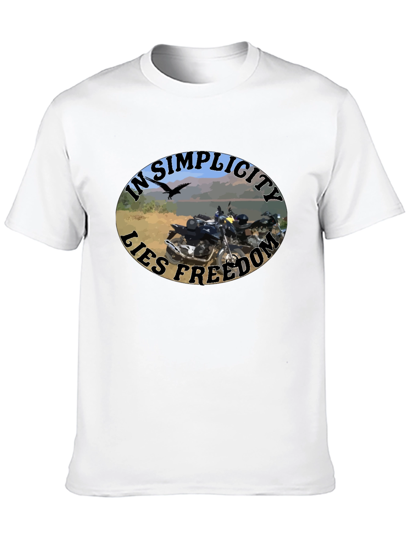 In Simplicity Lies Freedom Black T-Shirt