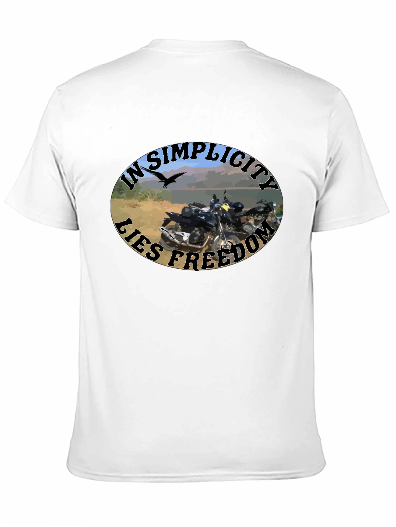 In Simplicity Lies Freedom Black T-Shirt