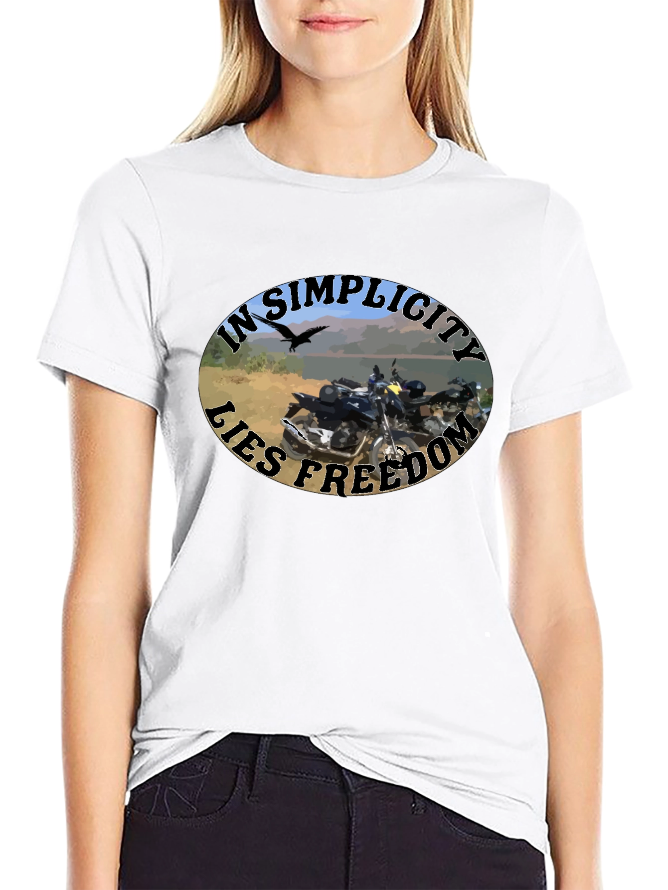 In Simplicity Lies Freedom Black T-Shirt
