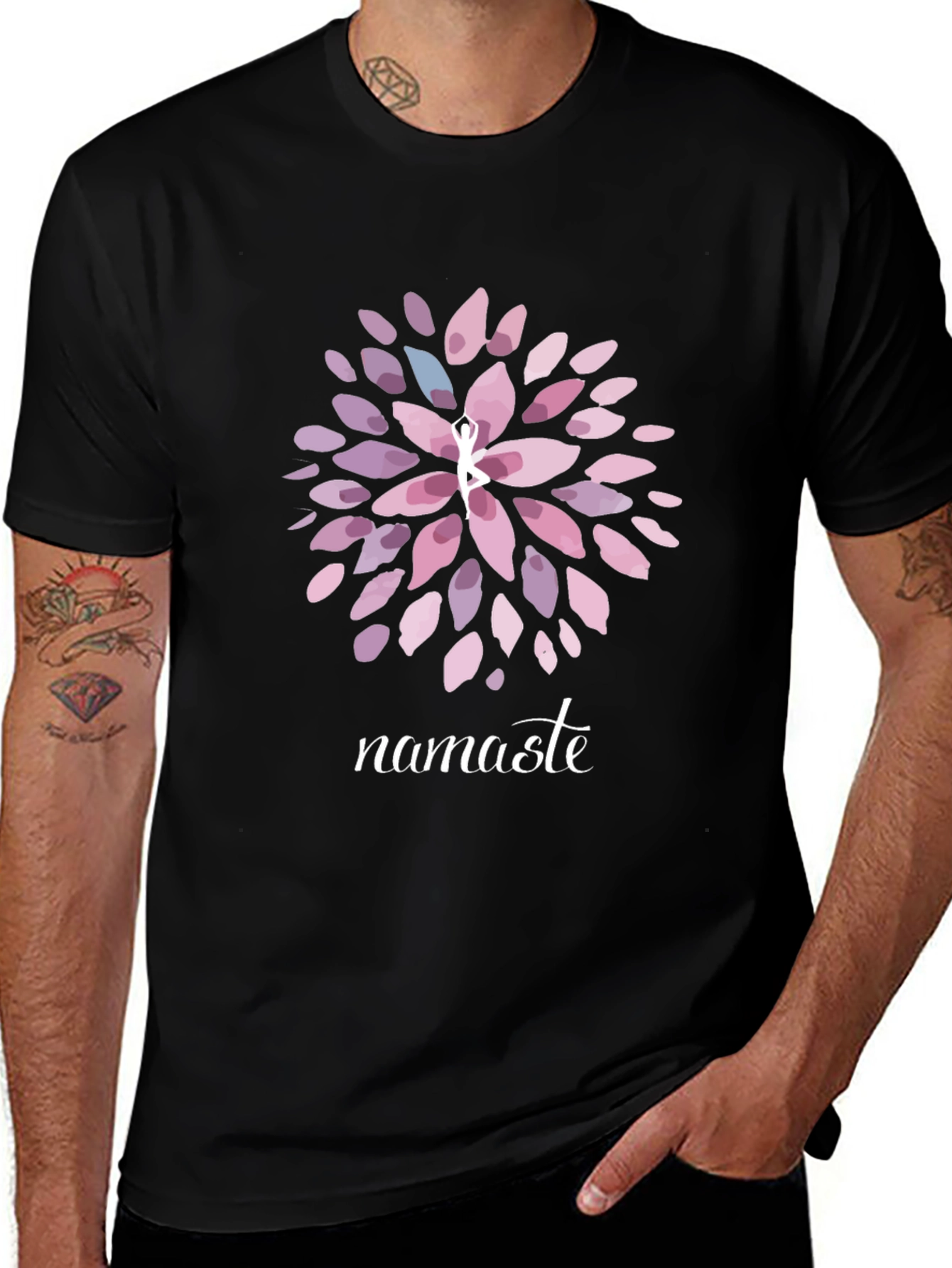 Namaste Yoga T-Shirt - Meditative Graphic Tee