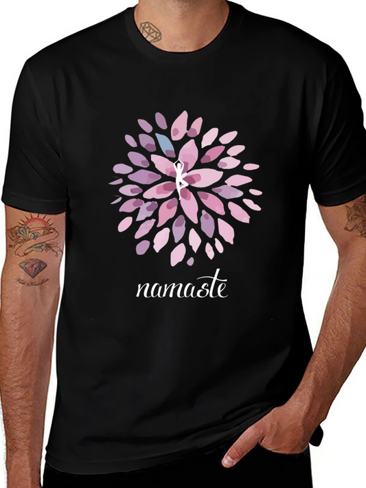 Namaste Yoga T-Shirt - Meditative Graphic Tee