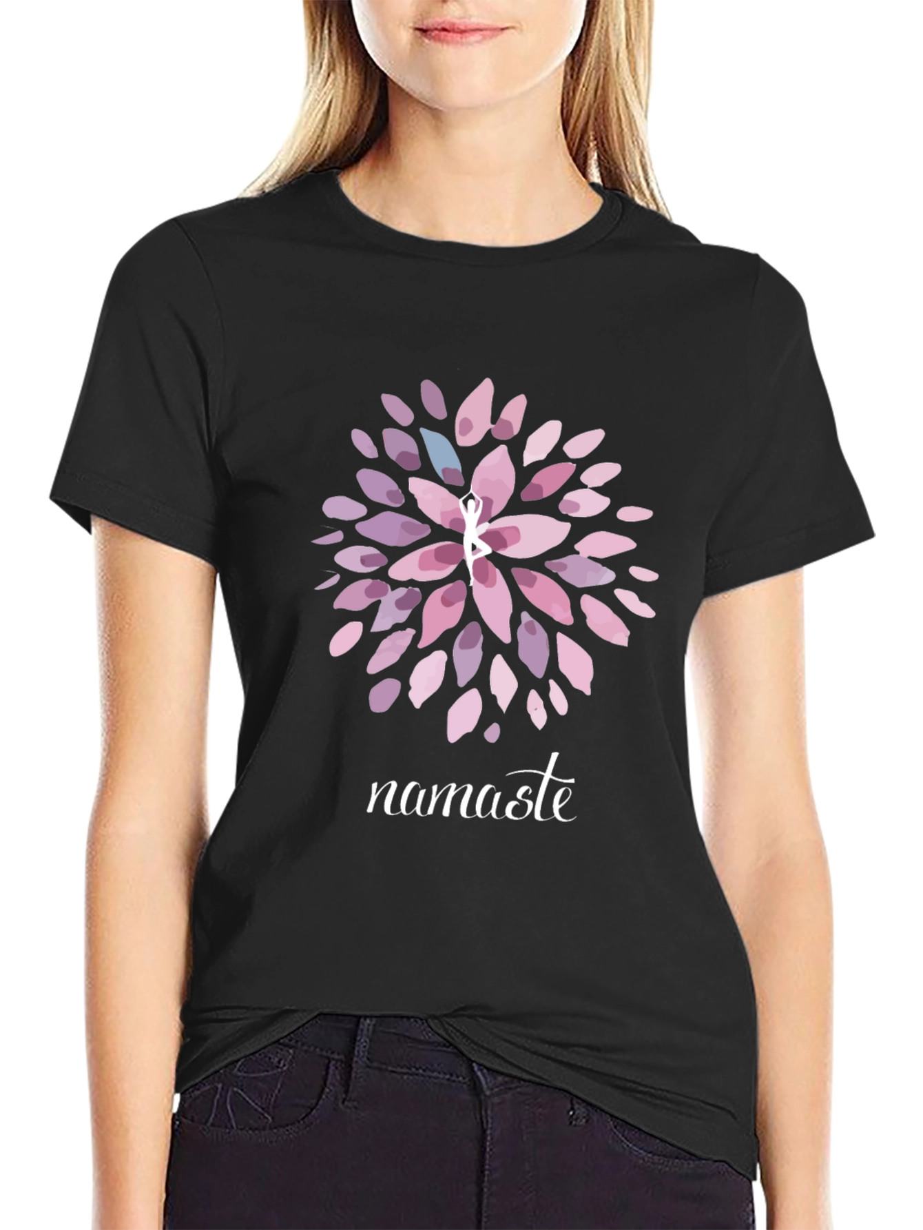 Namaste Yoga T-Shirt - Meditative Graphic Tee