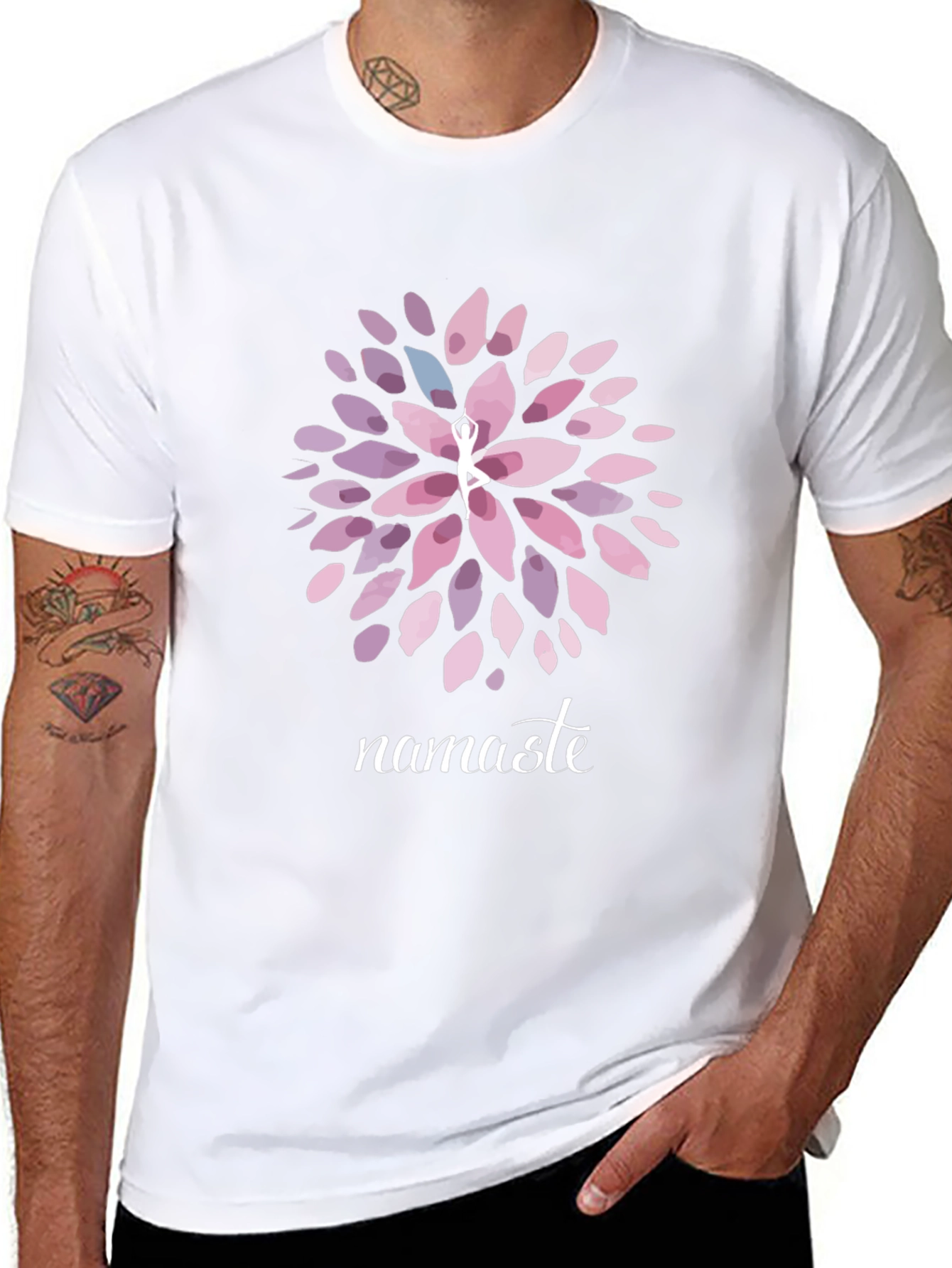 Namaste Yoga T-Shirt - Meditative Graphic Tee