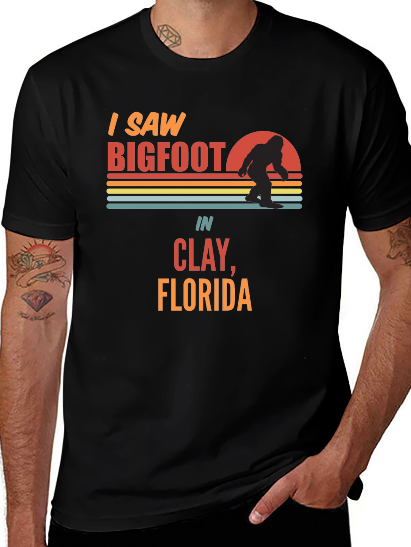 I Saw Bigfoot T-Shirt - Novelty Tee
