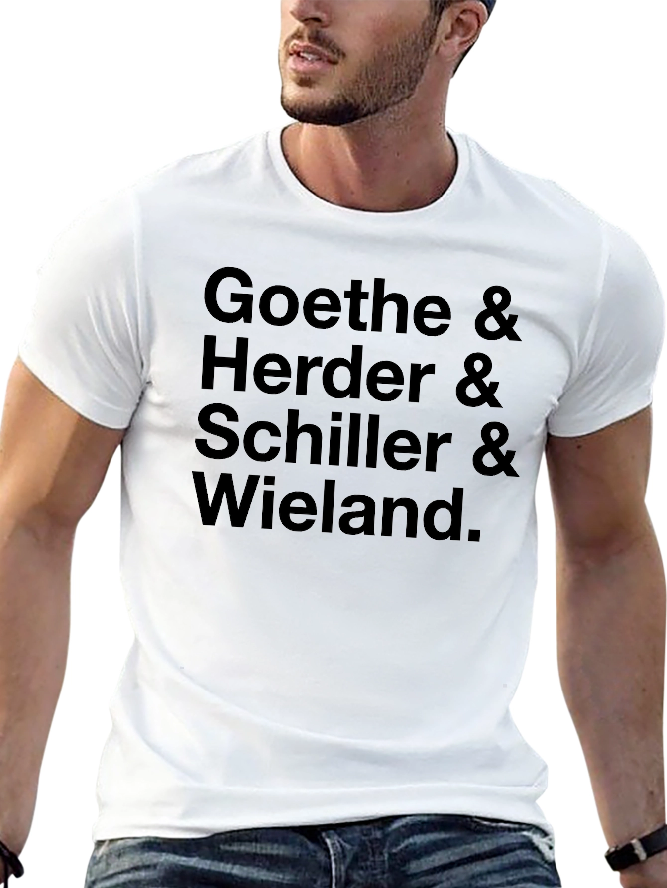 Literary Greats Tee: Goethe Herder Schiller Wieland.