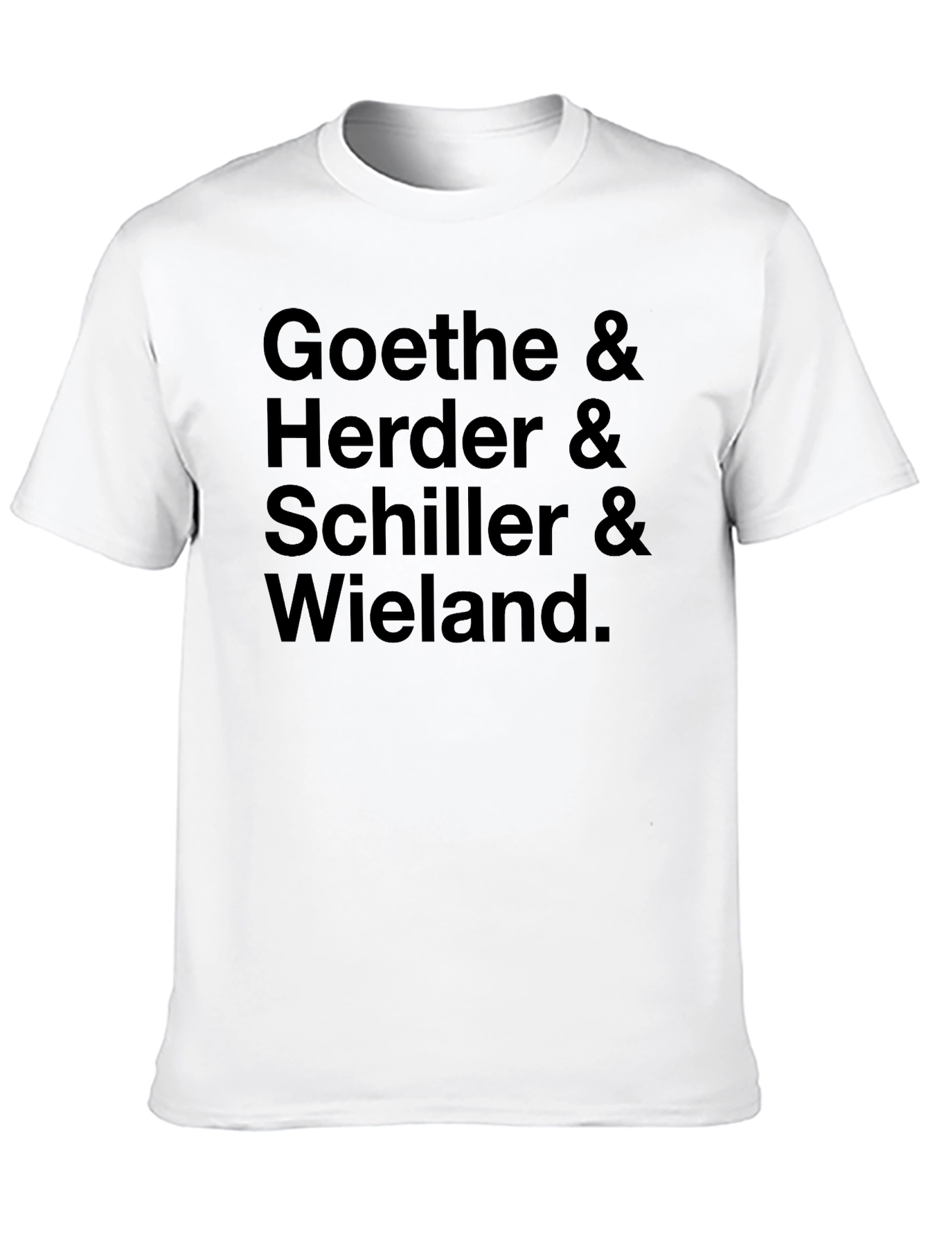 Literary Greats Tee: Goethe Herder Schiller Wieland.