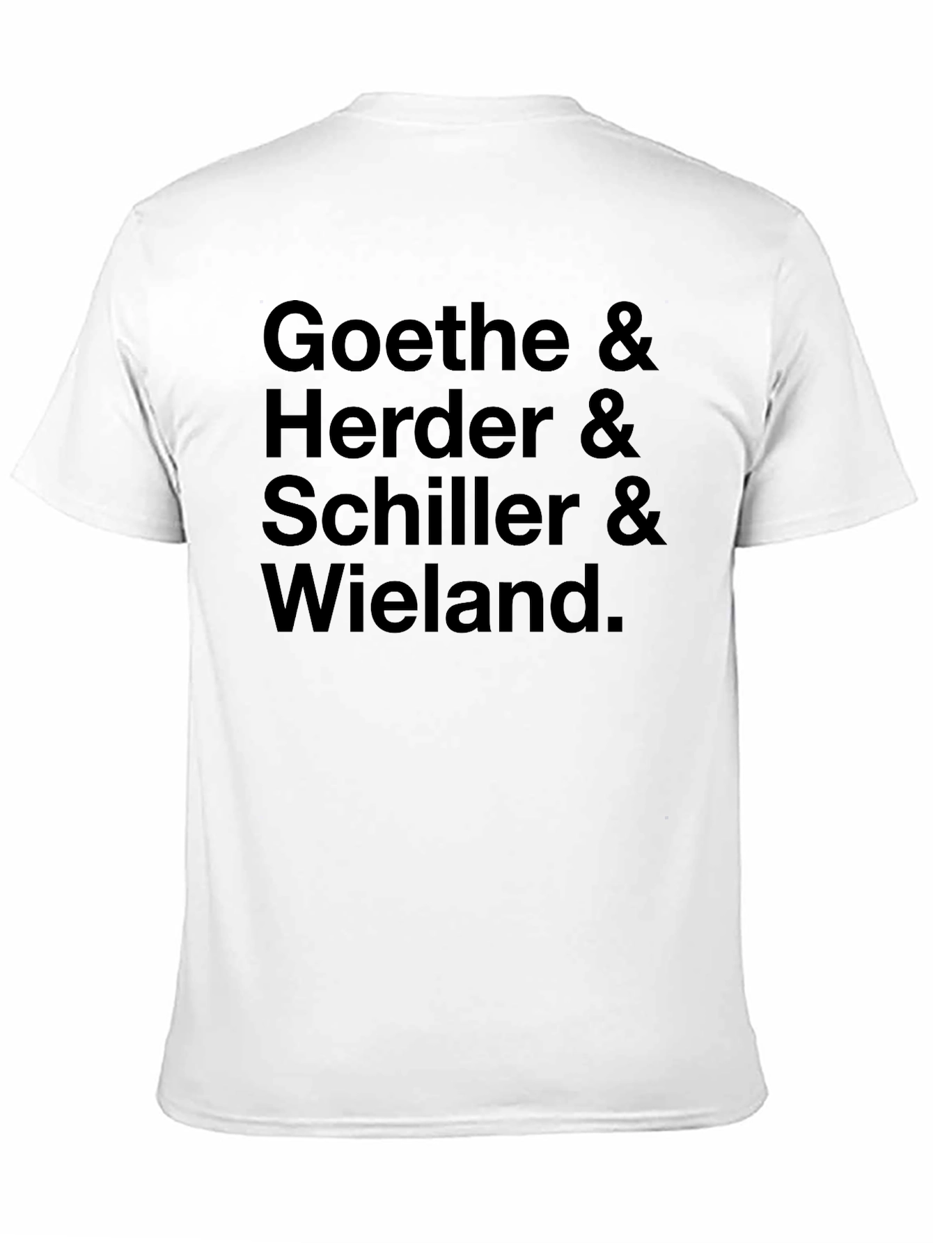 Literary Greats Tee: Goethe Herder Schiller Wieland.