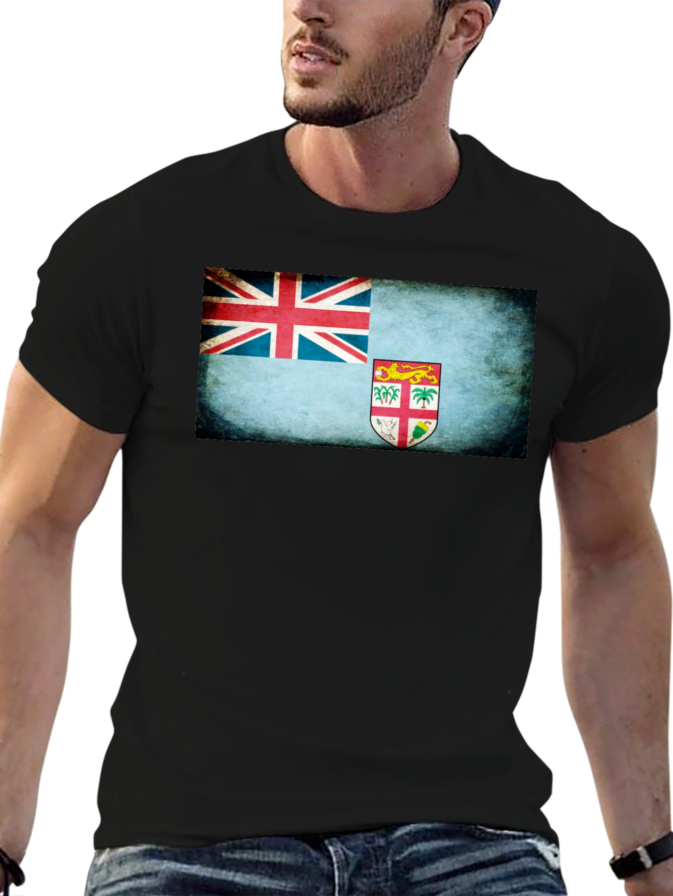 Fiji Flag Graphic T-Shirt - Island Nation Pride Tee