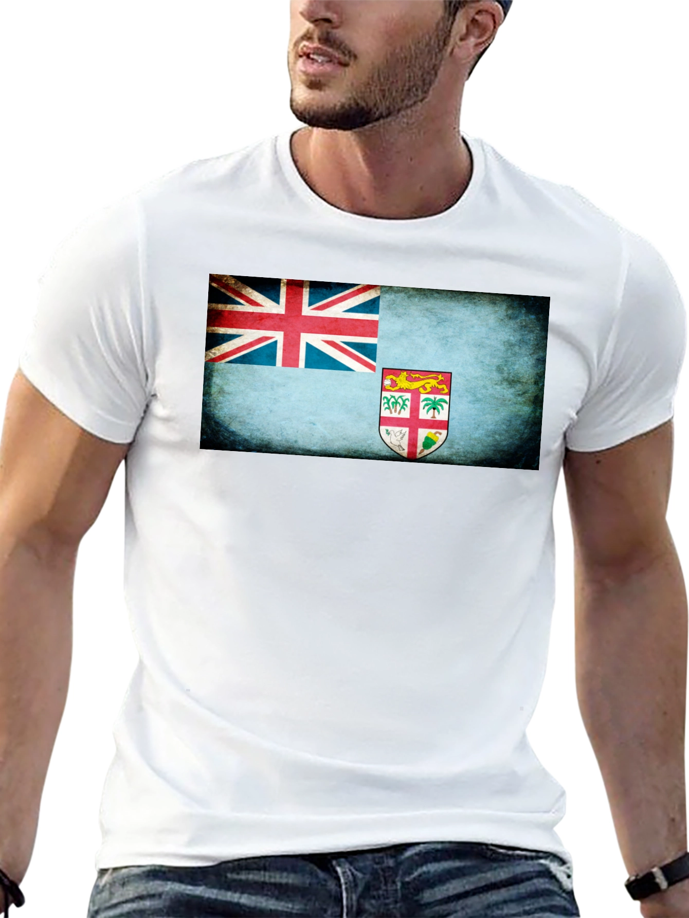 Fiji Flag Graphic T-Shirt - Island Nation Pride Tee
