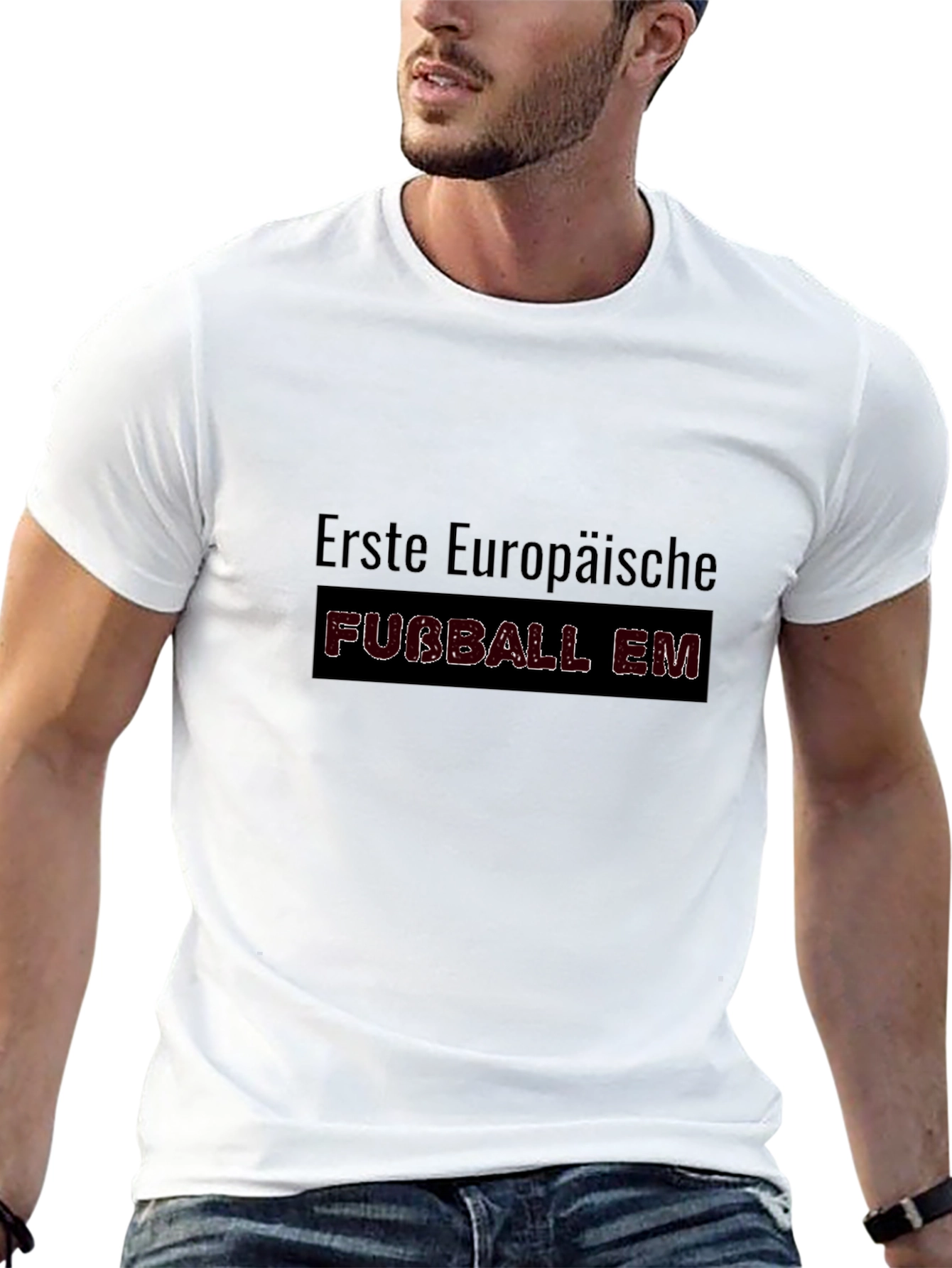 Erste Europaische Fubball EM Black T-Shirt