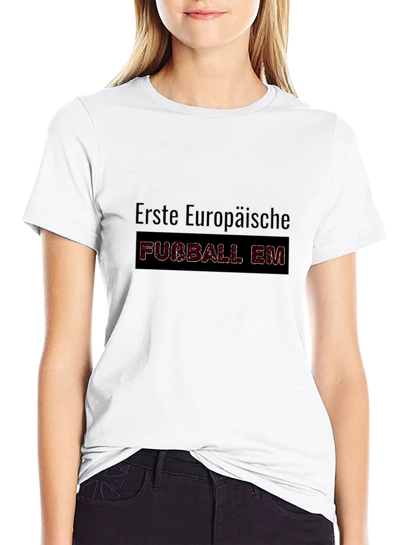 Erste Europaische Fubball EM Black T-Shirt