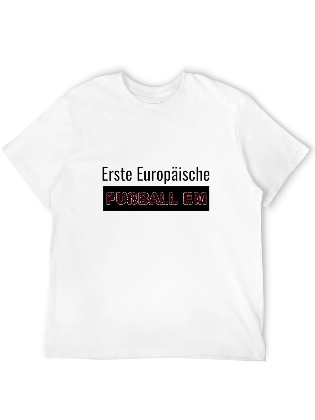 Erste Europaische Fubball EM Black T-Shirt
