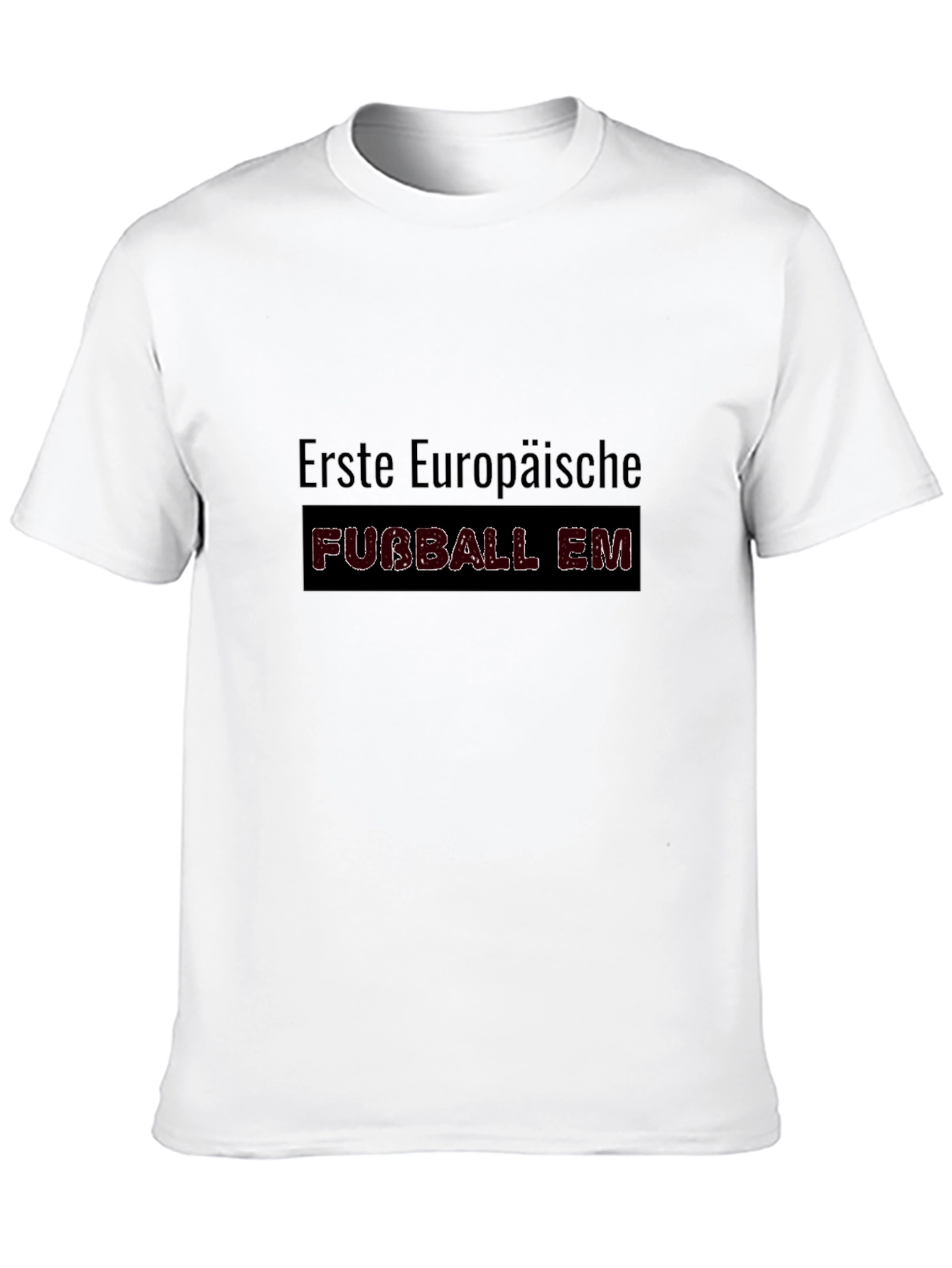 Erste Europaische Fubball EM Black T-Shirt