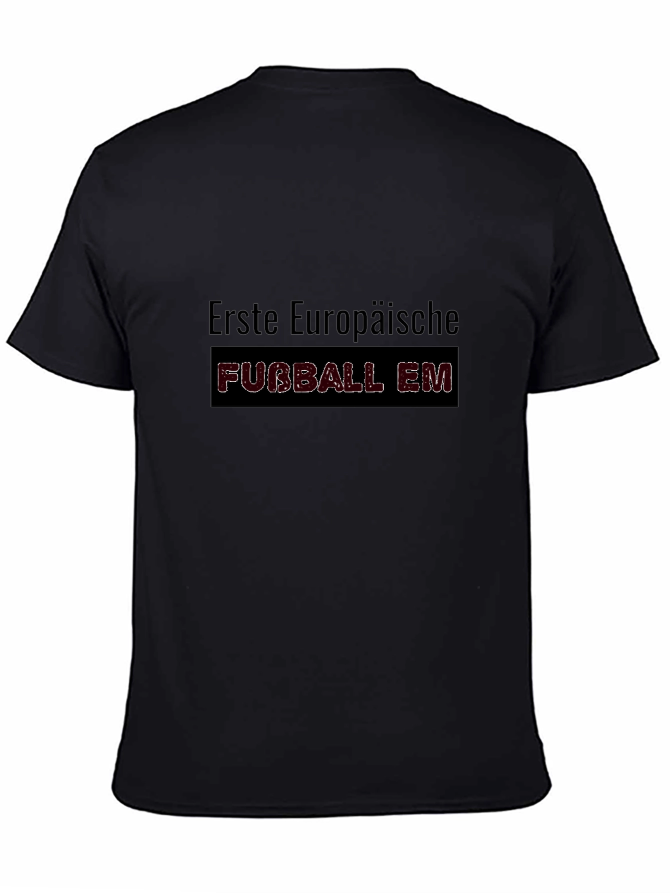 Erste Europaische Fubball EM Black T-Shirt