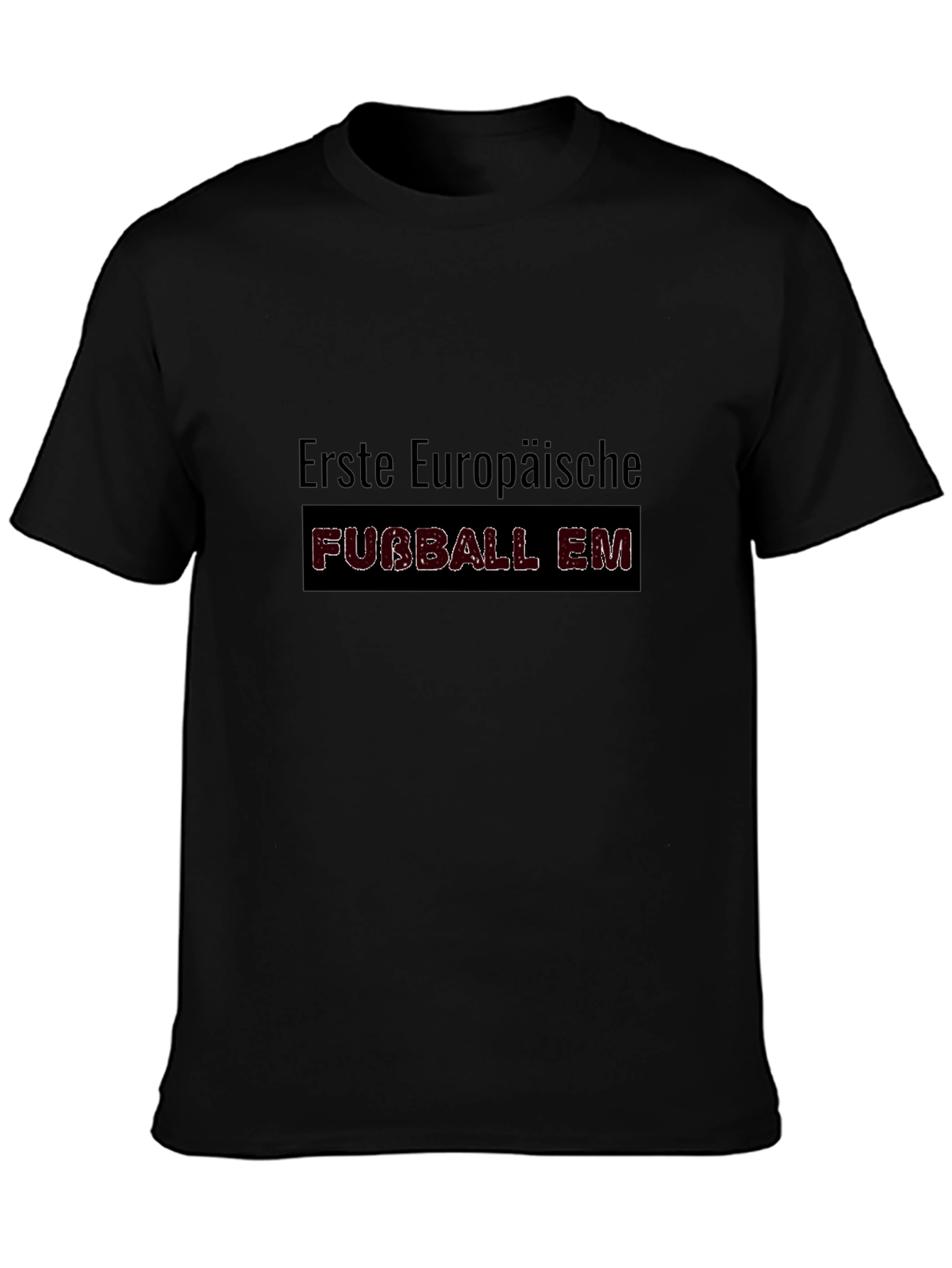 Erste Europaische Fubball EM Black T-Shirt