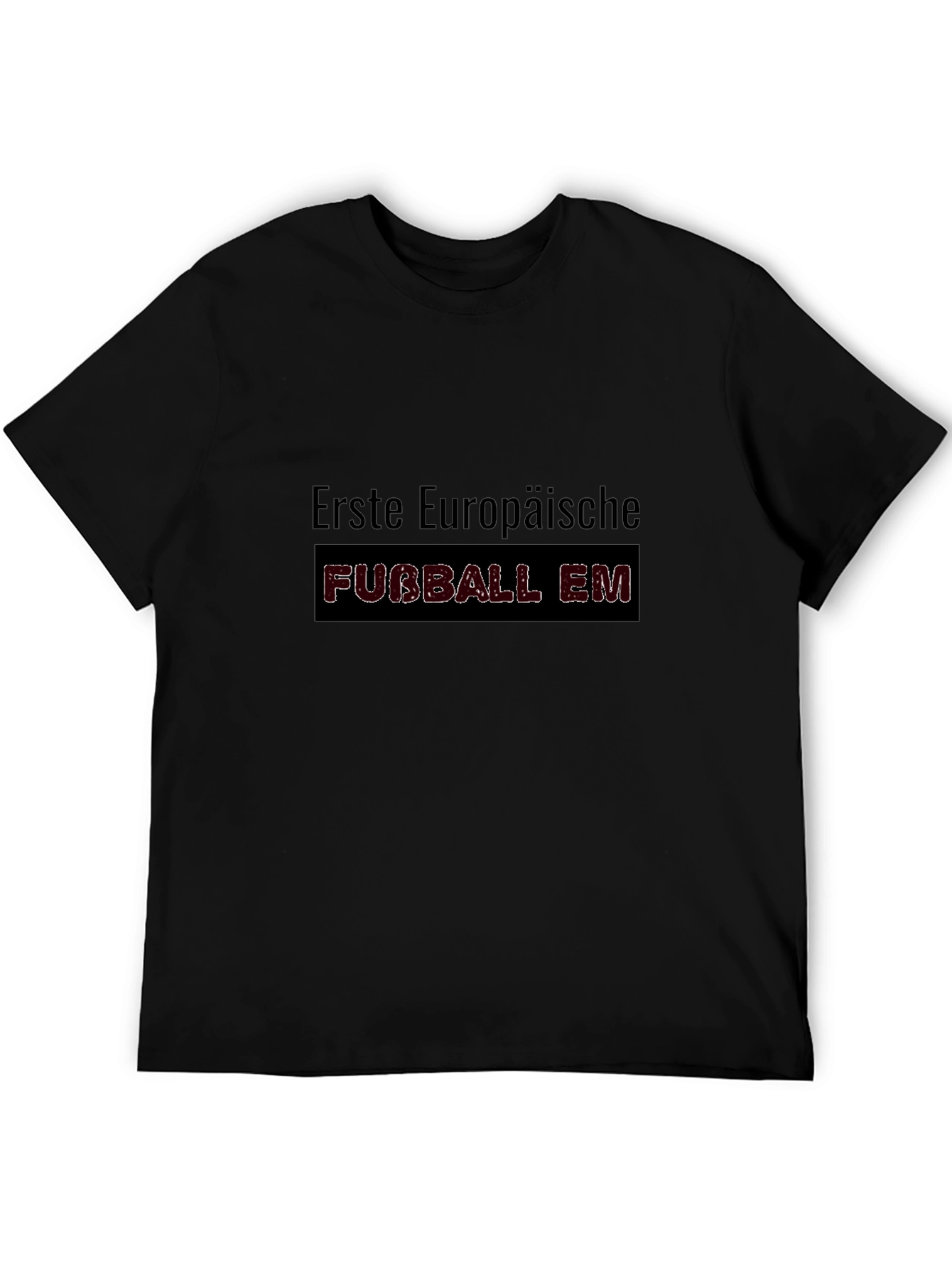 Erste Europaische Fubball EM Black T-Shirt