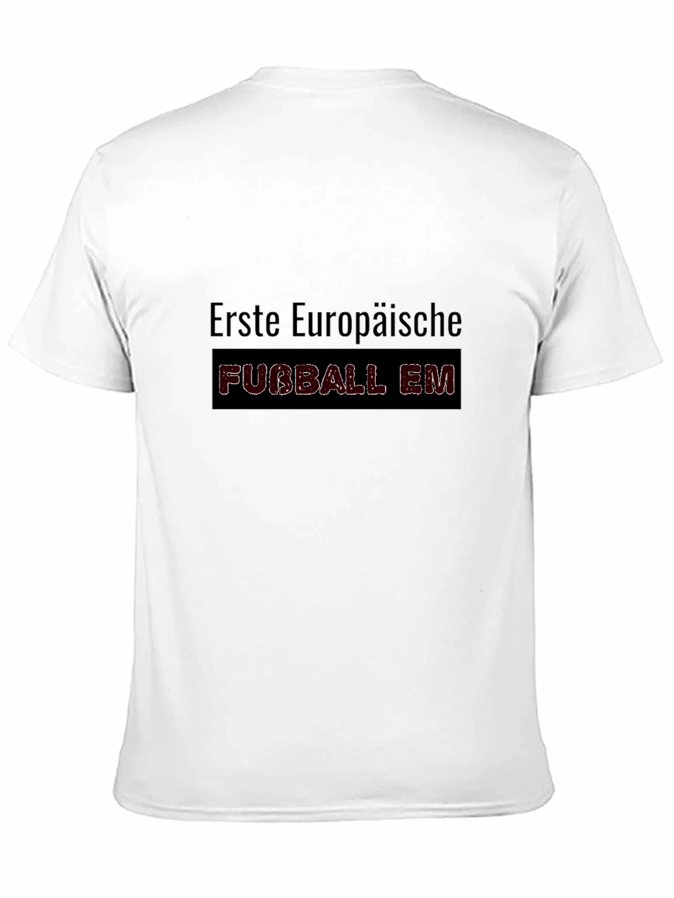 Erste Europaische Fubball EM Black T-Shirt