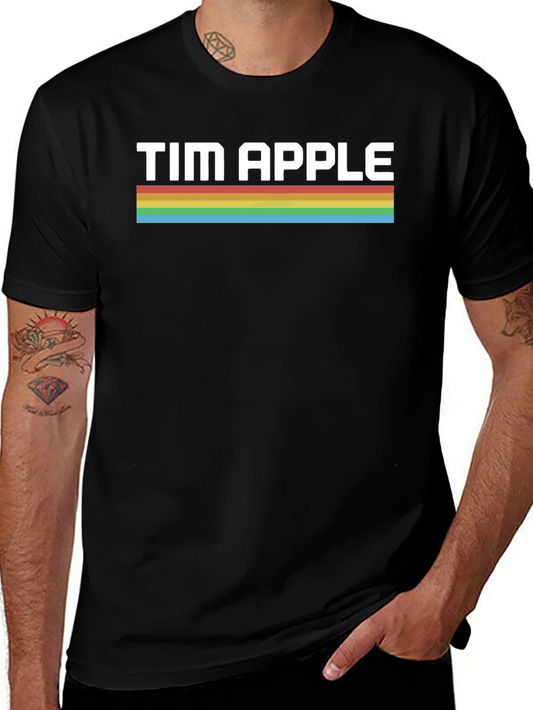 Tim Apple Retro Stripe T-Shirt - Premium Cotton