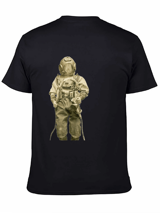 Vintage Diver T-Shirt - Classic Black Tee