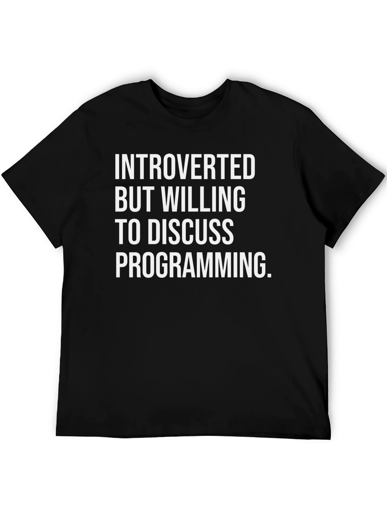 Introverted Programmer Graphic Tee - Black
