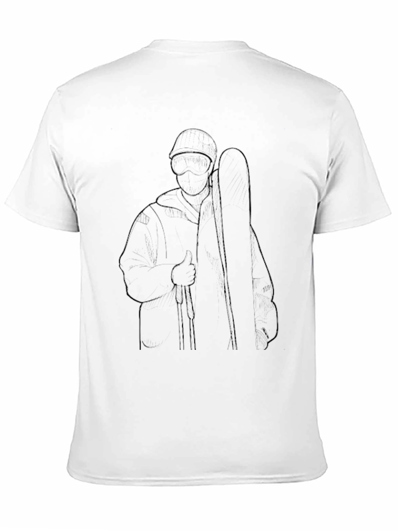 Outline Musician Graphic Black T-Shirt