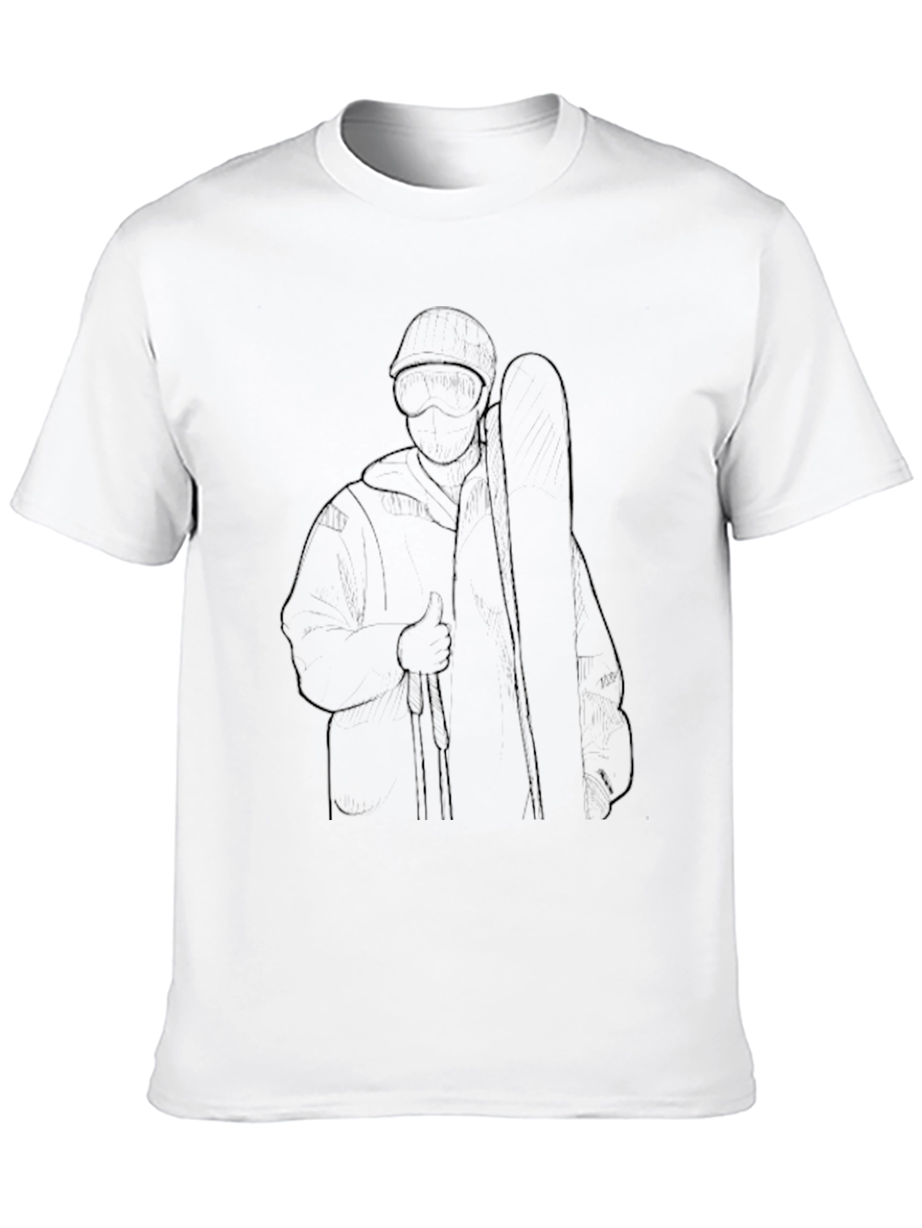 Outline Musician Graphic Black T-Shirt