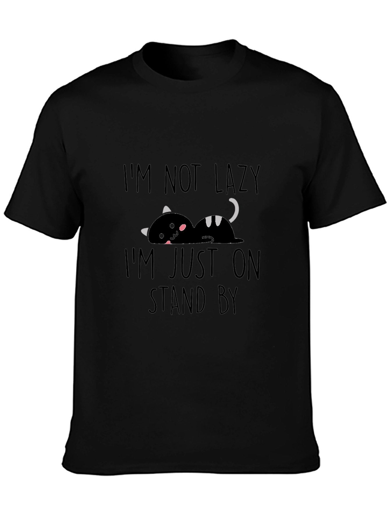 Funny Cat Im Not Lazy Graphic T-Shirt