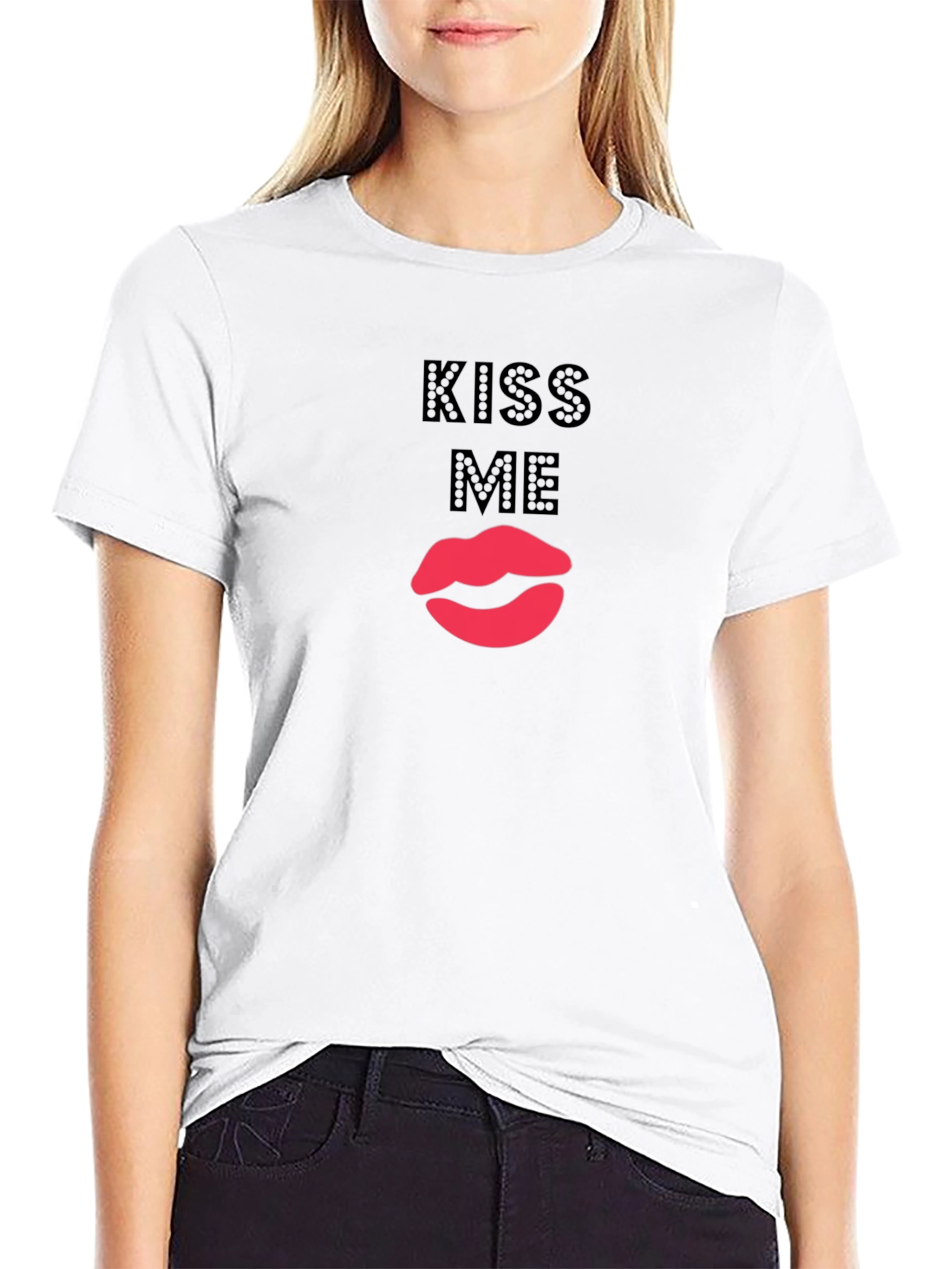 Kiss Me Lips Graphic T-Shirt