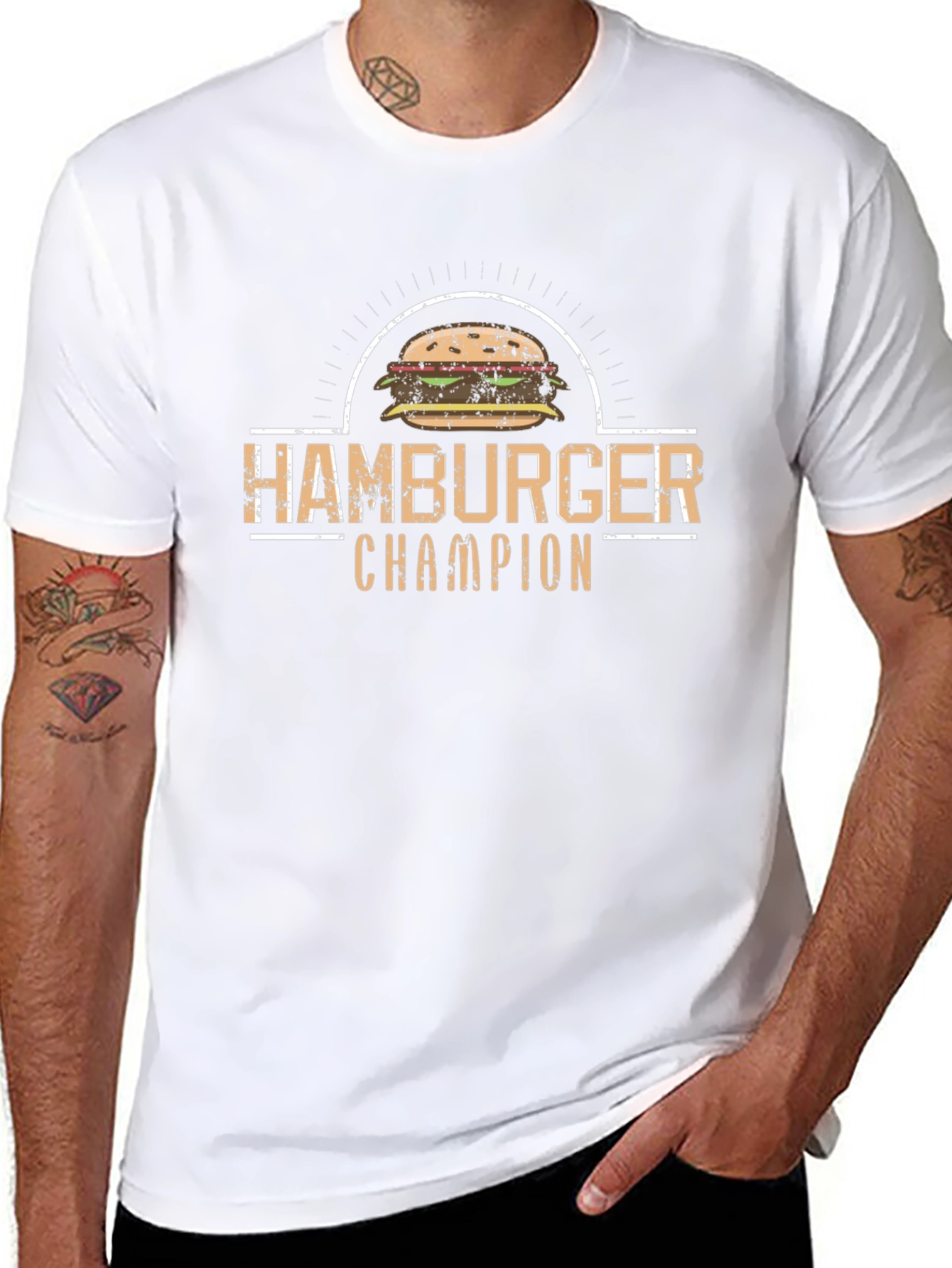Hamburger Champion Graphic T-Shirt