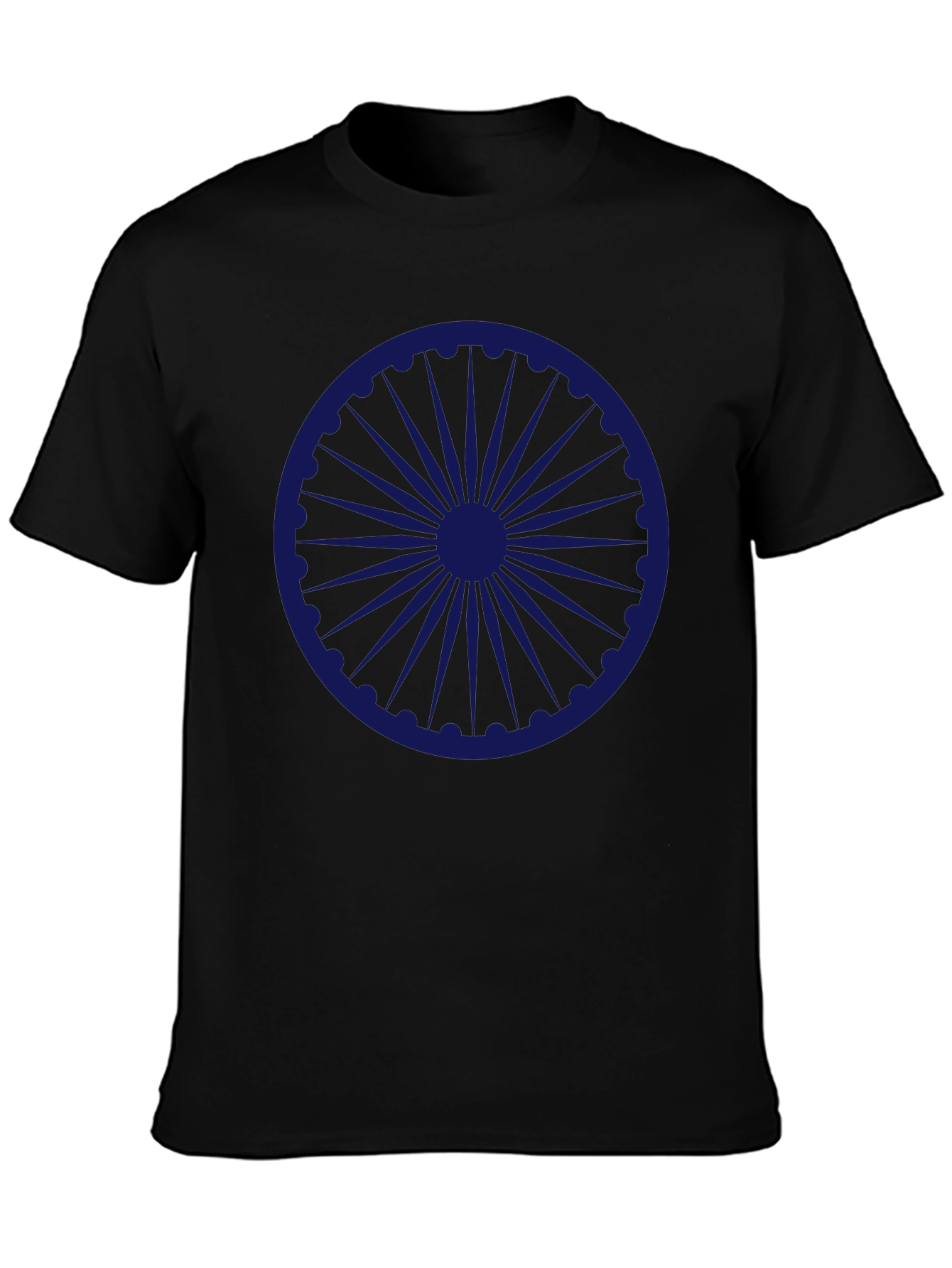 Ashoka Chakra Black T-Shirt
