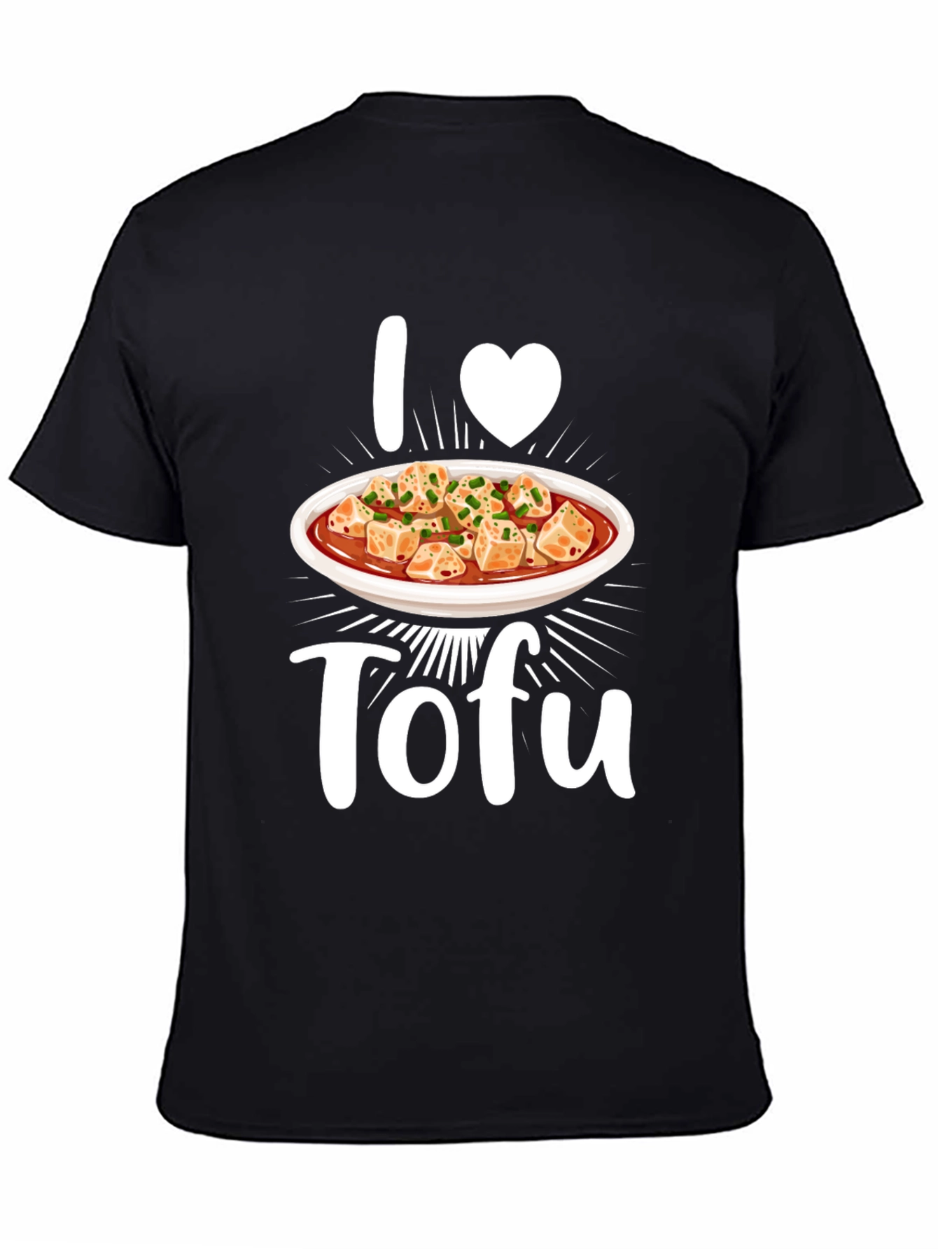 I Heart Tofu Graphic Tee - Vegan Foodie T-Shirt