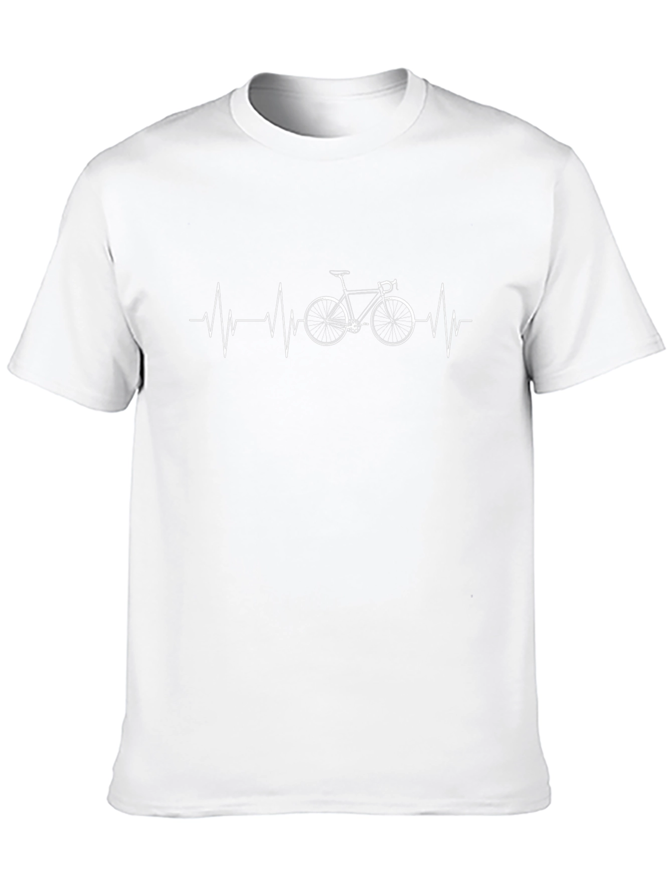 Cycling Heartbeat T-Shirt - Black