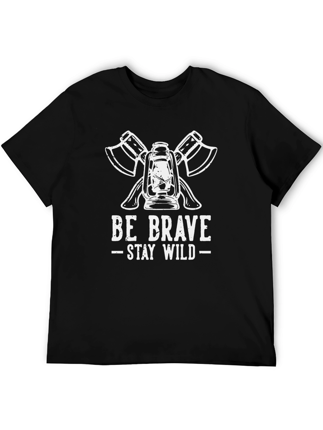 Be Brave Stay Wild Lantern & Axe Graphic Tee