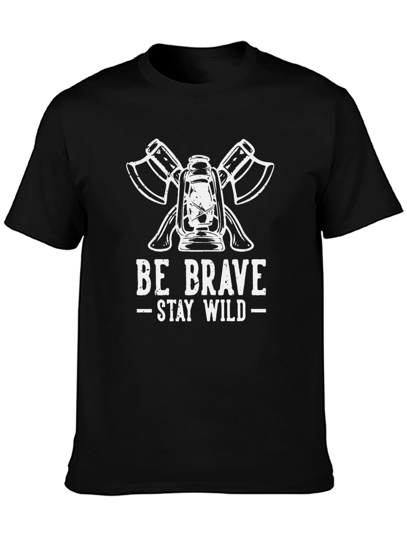 Be Brave Stay Wild Lantern & Axe Graphic Tee
