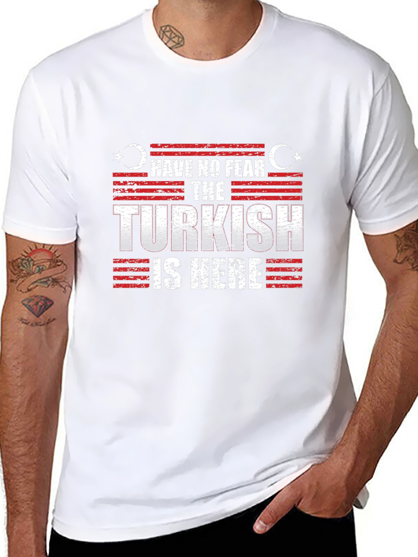 Have No Fear The Turkish is Here Black T-Shirt