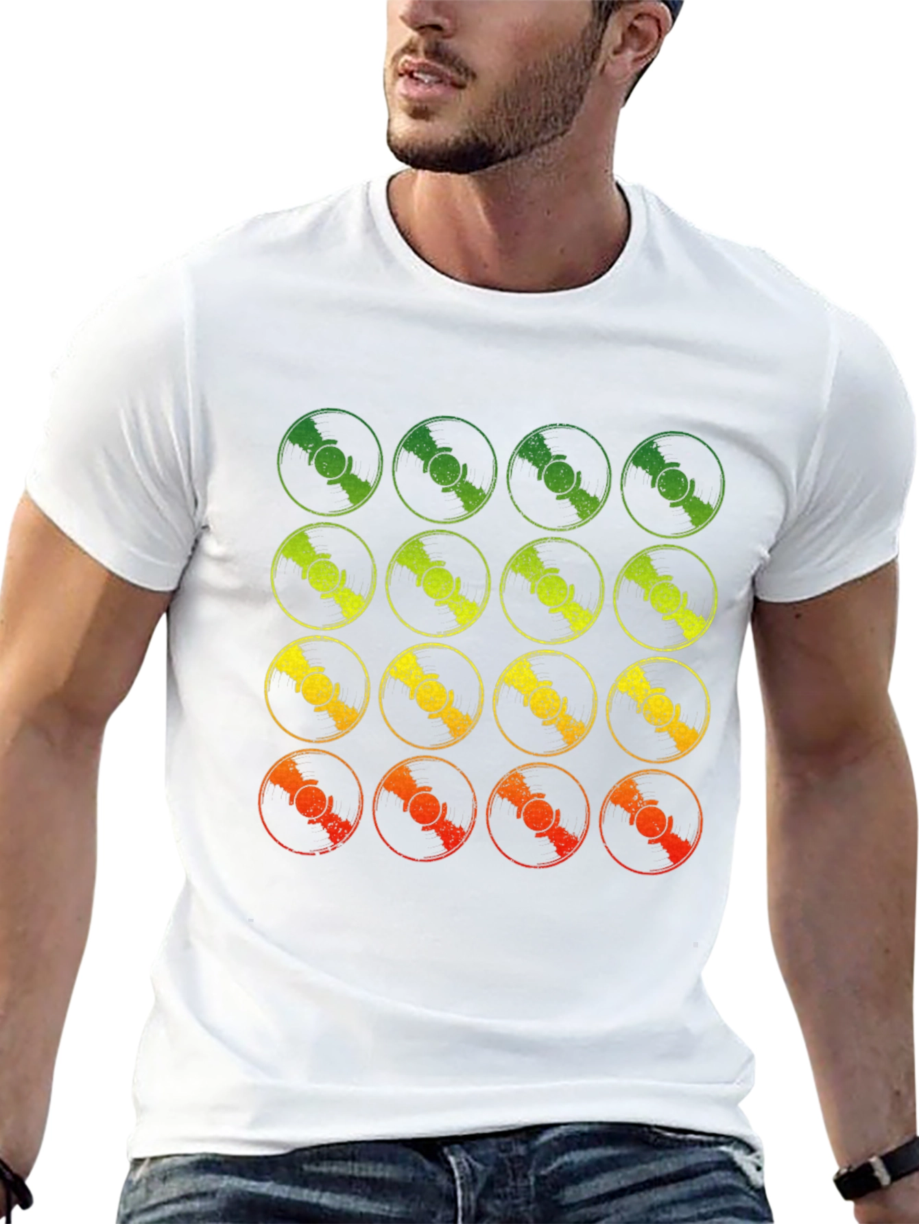 Retro Vinyl Record Fade T-Shirt