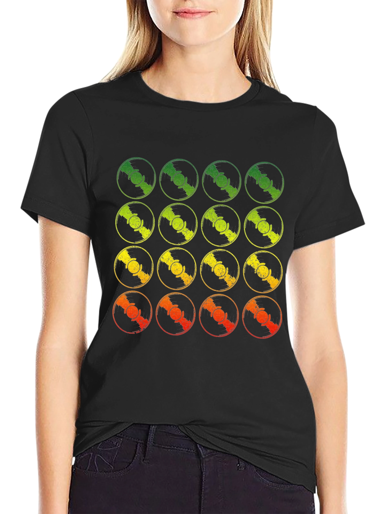 Retro Vinyl Record Fade T-Shirt