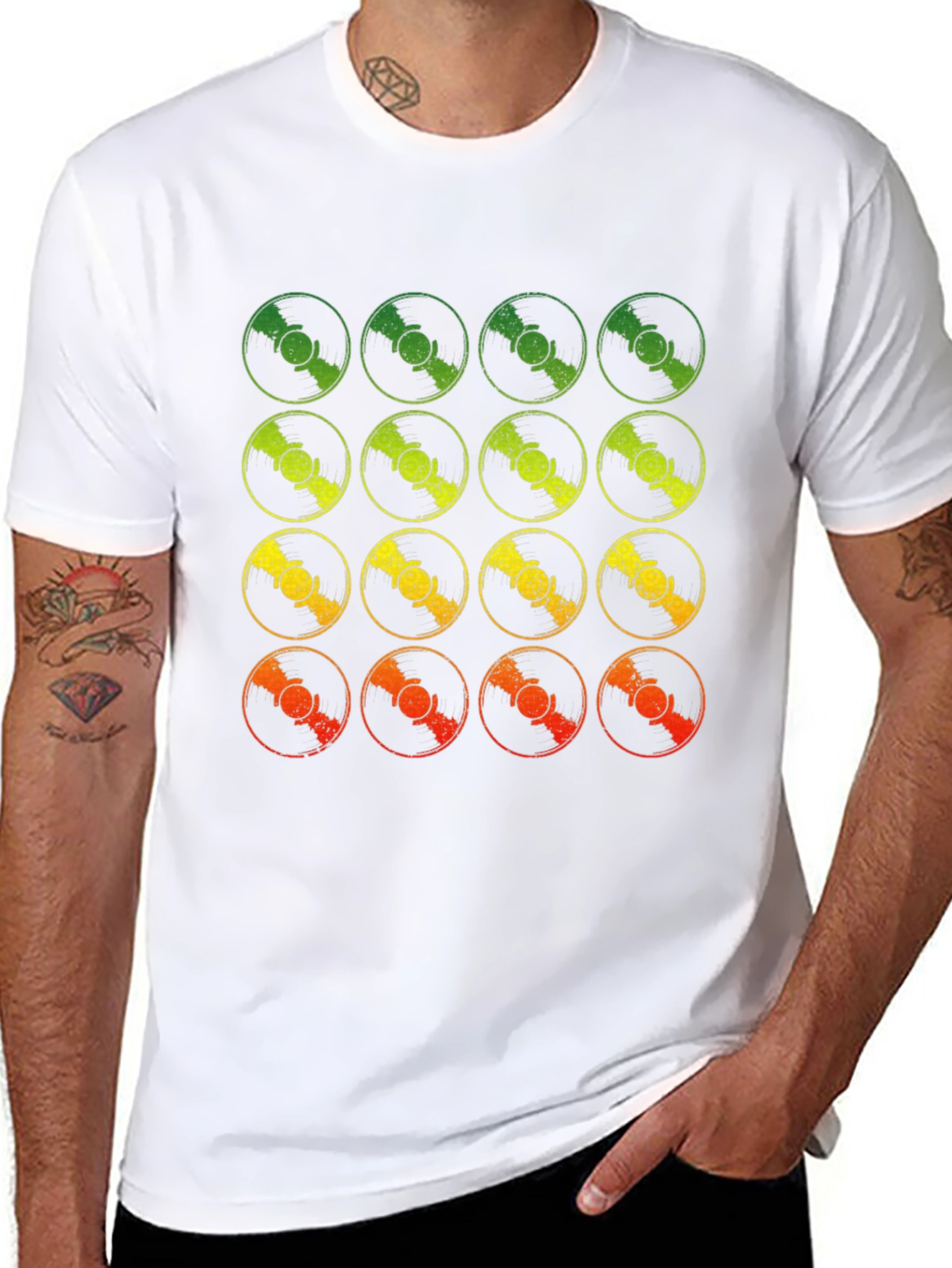 Retro Vinyl Record Fade T-Shirt