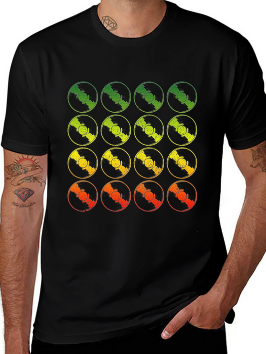 Retro Vinyl Record Fade T-Shirt
