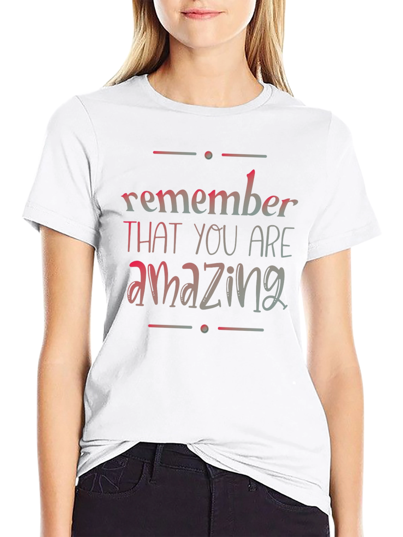 Remember You Are Amazing Black T-Shirt