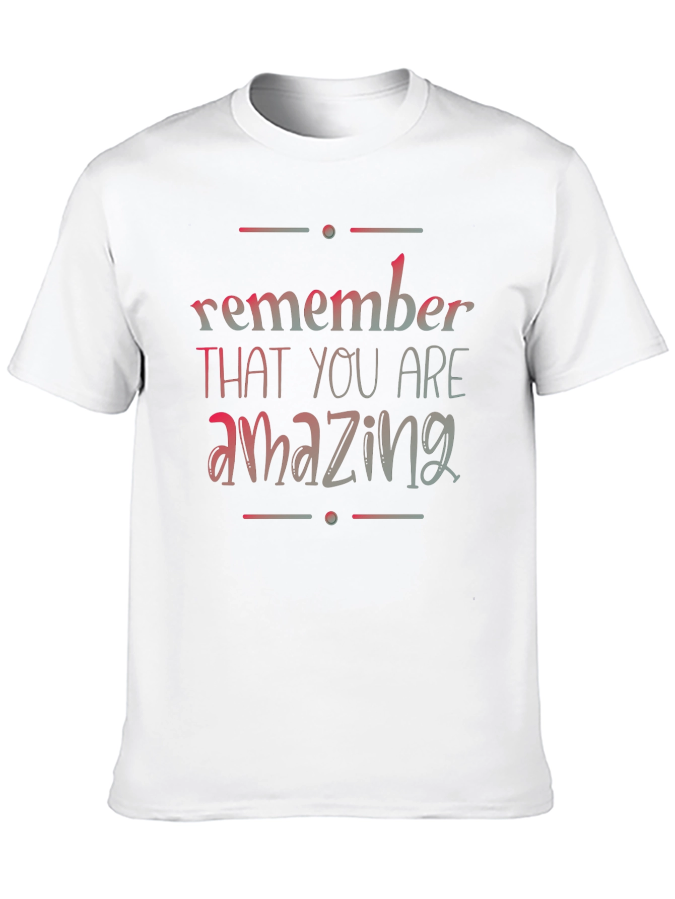 Remember You Are Amazing Black T-Shirt