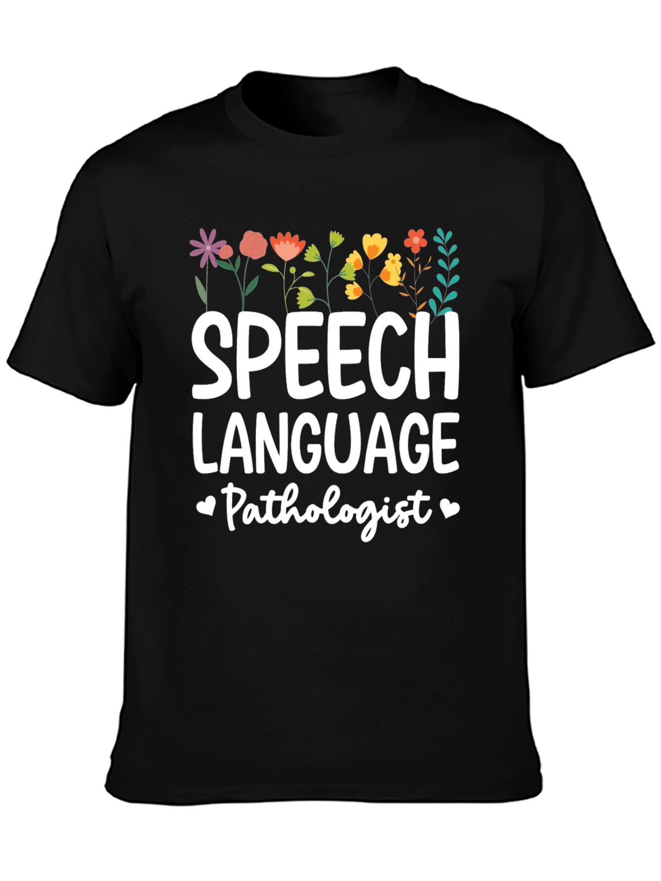 Speech Language Pathologist Floral Tee