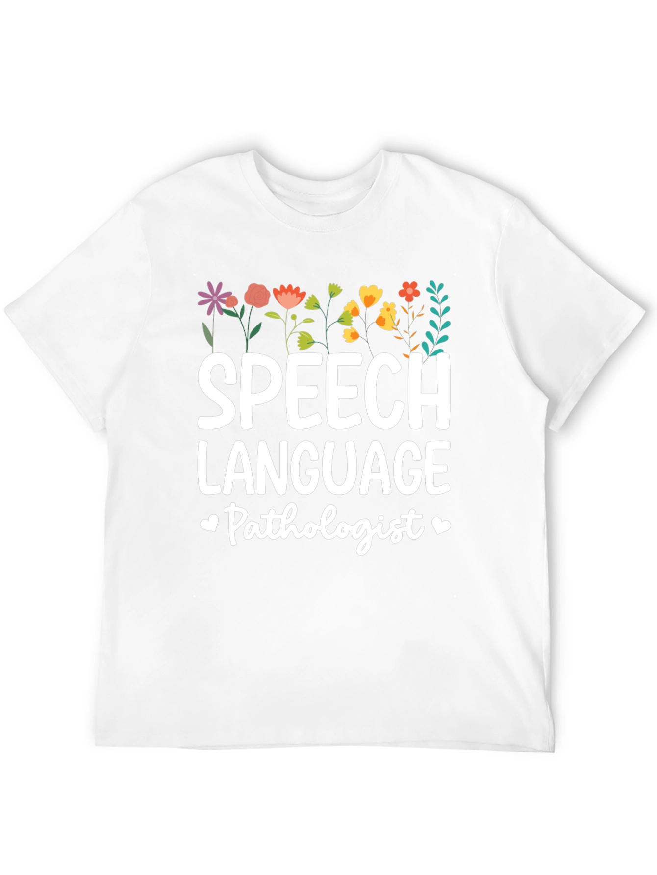 Speech Language Pathologist Floral Tee