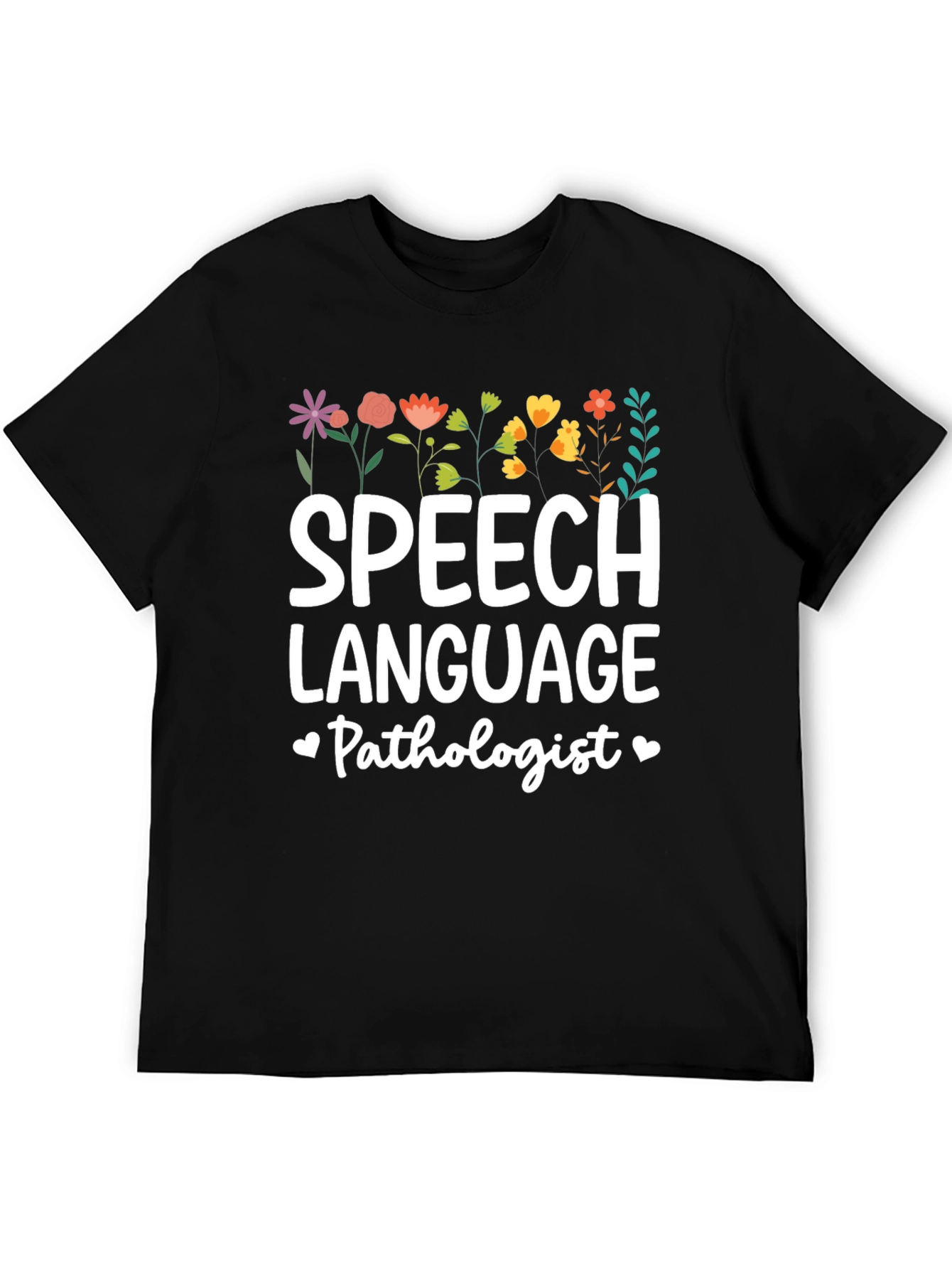 Speech Language Pathologist Floral Tee