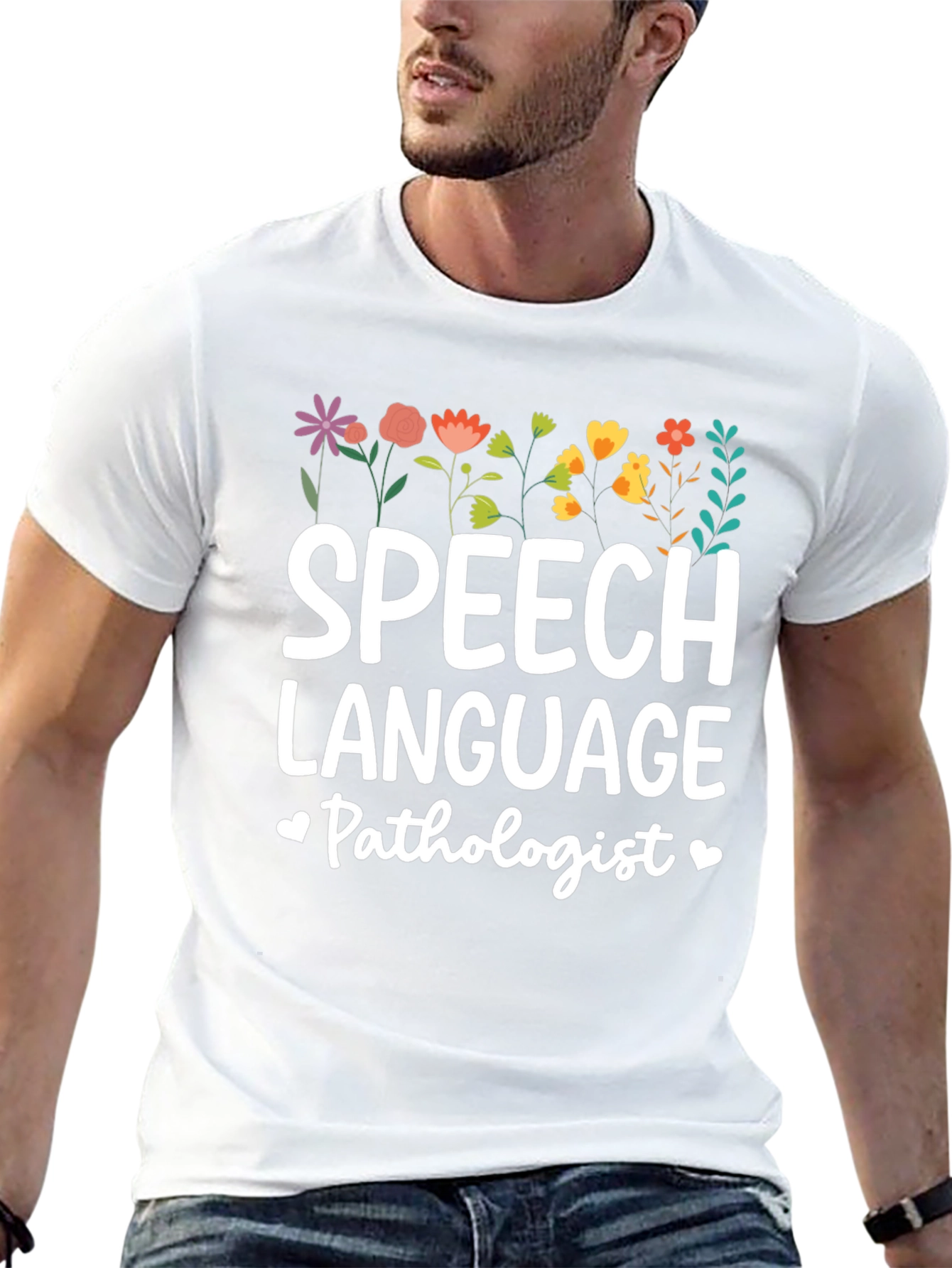 Speech Language Pathologist Floral Tee