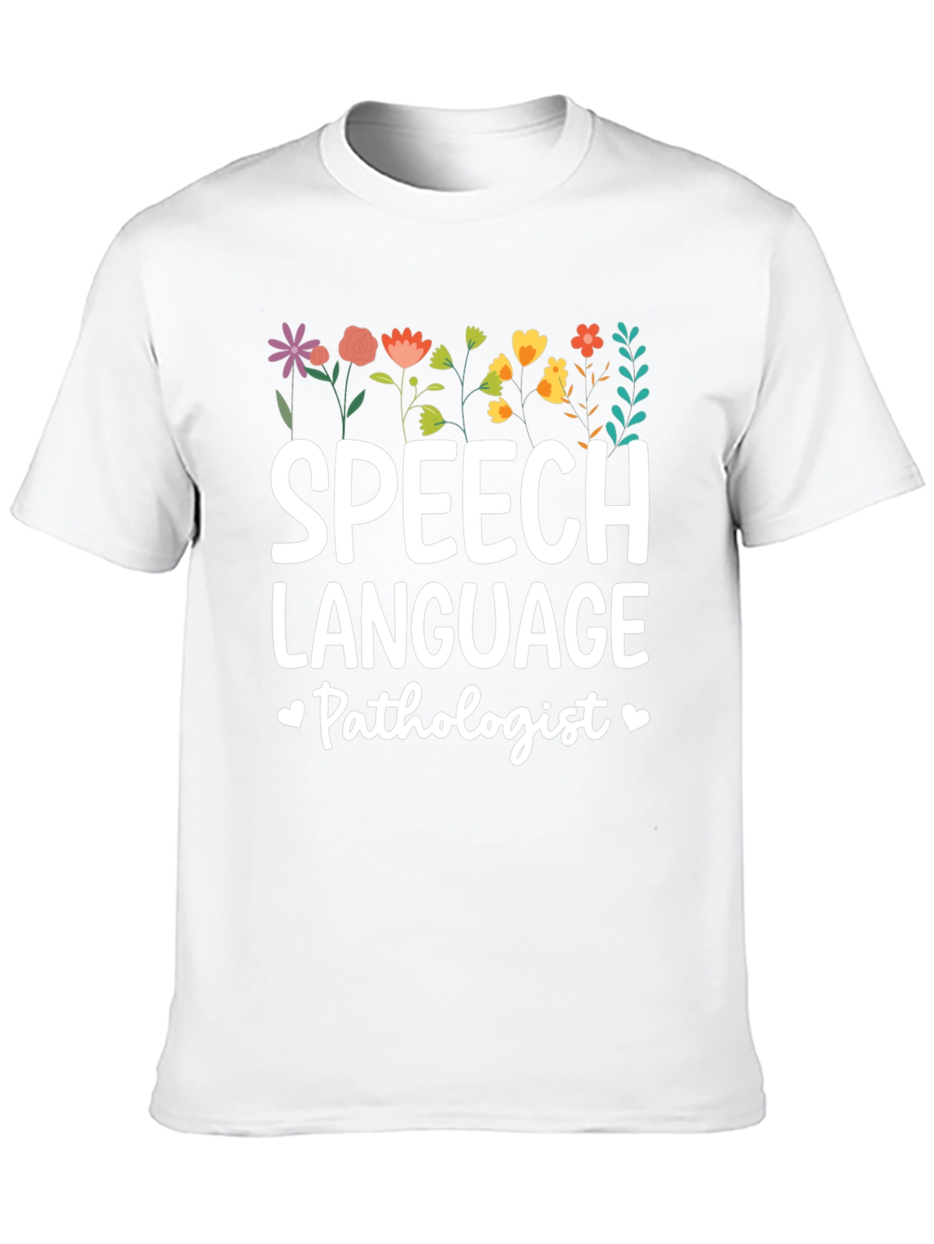 Speech Language Pathologist Floral Tee